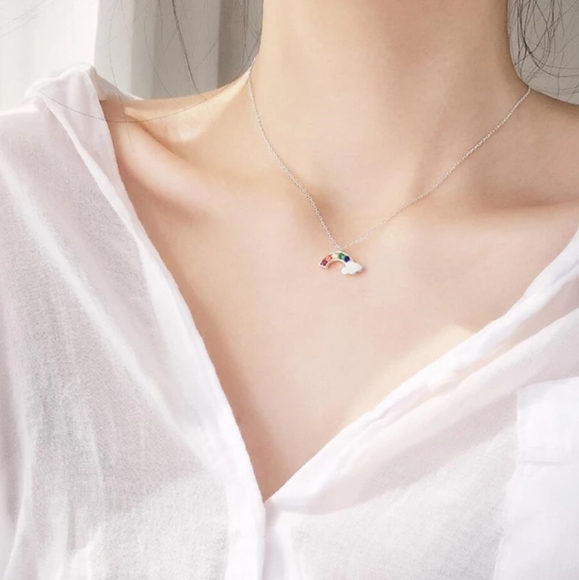 Rainbow Cloud Sweet Fresh Wild 925 Sterling Silver - Picture 4 of 5